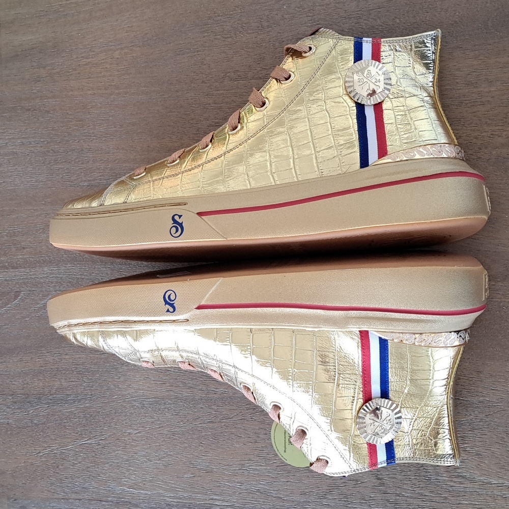 Skechers Snoop Dogg: Snoop One Gold Medal High-Top Sneaker - Size: Men 14 - Picture 7 of 9